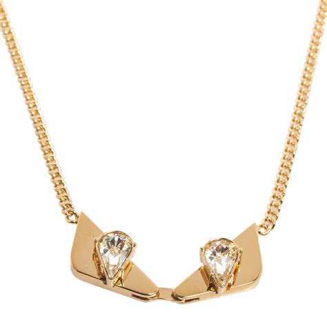 fendi pendant gold|fendi necklace woman.